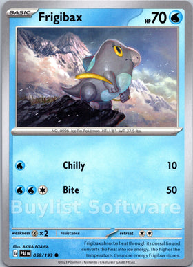 Frigibax [058/193] [Paldea Evolved]