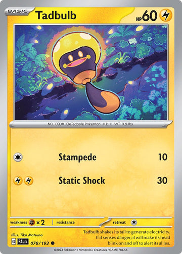Tadbulb [078/193] [Paldea Evolved] Reverse Holofoil