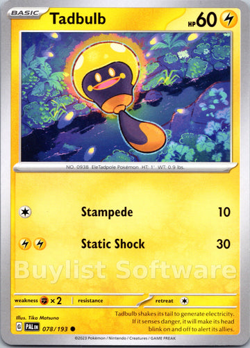 Tadbulb [078/193] [Paldea Evolved]