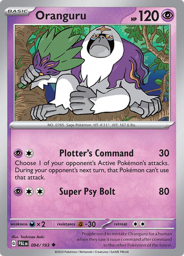 Oranguru [094/193] [Paldea Evolved] Reverse Holofoil