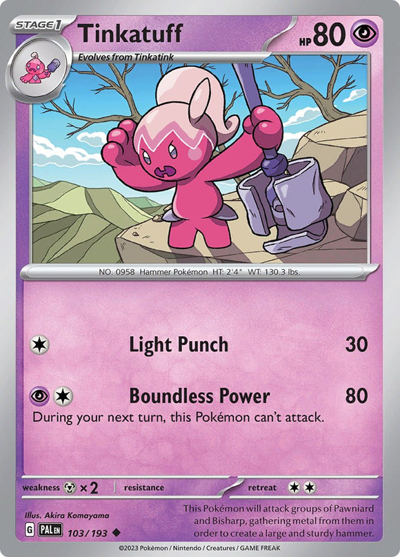 Tinkatuff [103/193] [Paldea Evolved] Reverse Holofoil
