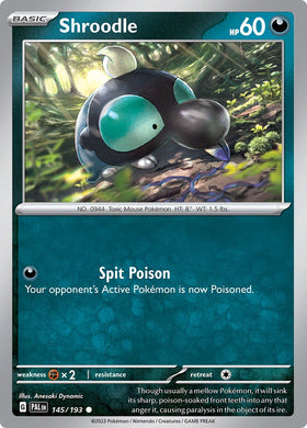 Shroodle [145/193] [Paldea Evolved]