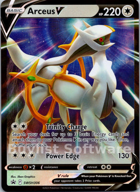 Arceus V [SWSH306] [Sword & Shield Promo Cards] Holofoil