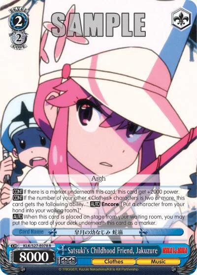 4d91944a-0b46-47fa-bea9-fb030e9bcfeb | ws-klk/s27-e078-r-nf-killlakill-rar-nm | Satsuki's Childhood Friend, Jakuzure