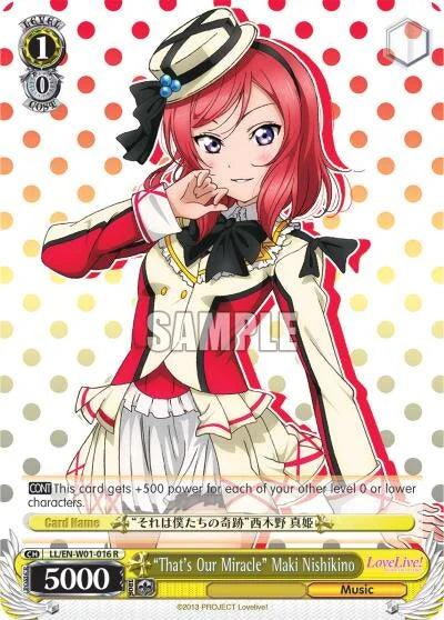 4d91944a-0b46-47fa-bea9-fb030e9bcfeb | ws-ll/en-w01-016-r-nf-lovelivedx-rar-nm | "That's Our Miracle" Maki Nishikino