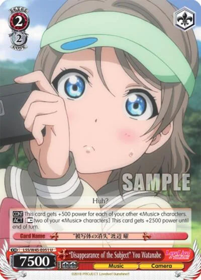 4d91944a-0b46-47fa-bea9-fb030e9bcfeb | ws-lss/w45-e051-u-nf-lovelivesuns-unc-nm | "Disappearance of the Subject" You Watanabe