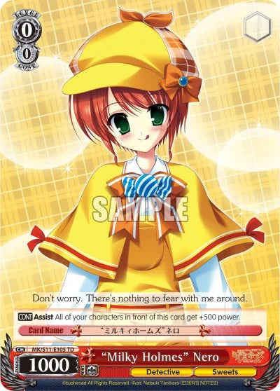 4d91944a-0b46-47fa-bea9-fb030e9bcfeb | ws-mk/s11-e105-pr-nf-promcard-tri-nm | "Milky Holmes" Nero