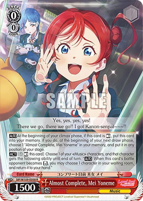 4d91944a-0b46-47fa-bea9-fb030e9bcfeb | ws-sip/w109-e058-r-nf-loveliveschoidolfest2miralive-rar-nm | Almost Complete, Mei Yoneme
