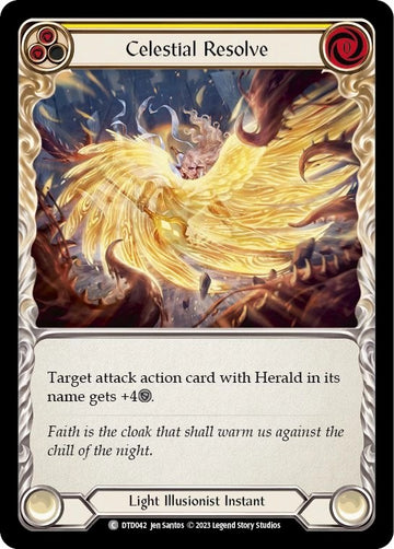 Celestial Resolve (Yellow) [DTD042] [Dusk till Dawn] Rainbow Foil