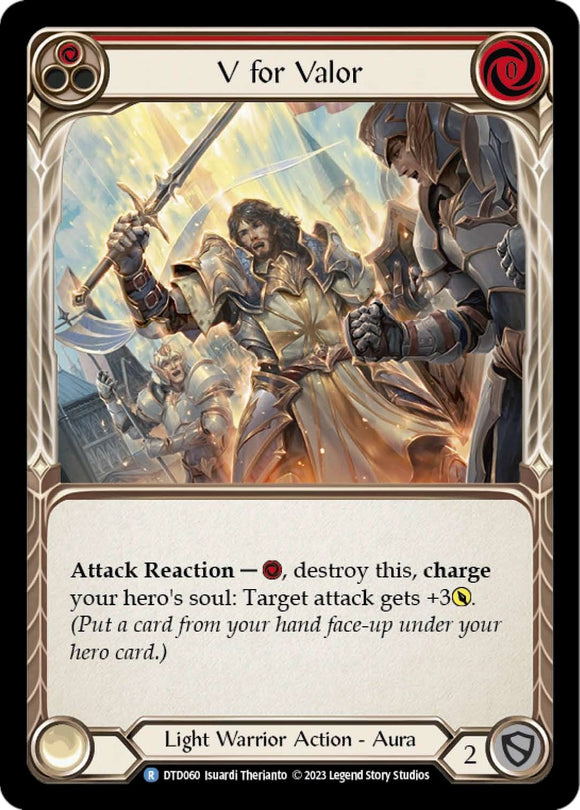 V for Valor (Red) [DTD060] [Dusk till Dawn]