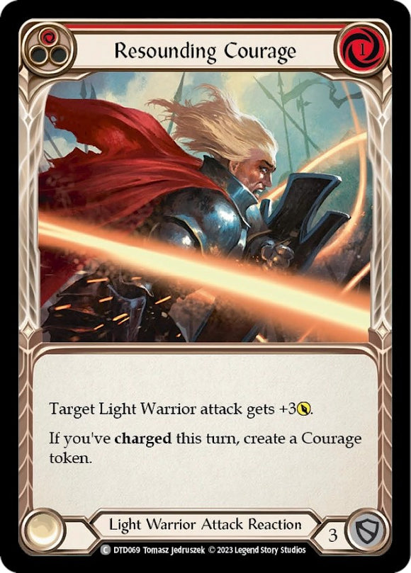 Resounding Courage (Red) [DTD069] [Dusk till Dawn] Rainbow Foil
