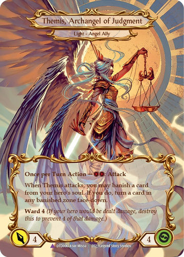 Figment of Judgment // Themis, Archangel of Judgment (Marvel) [DTD006] [Dusk till Dawn] Cold Foil