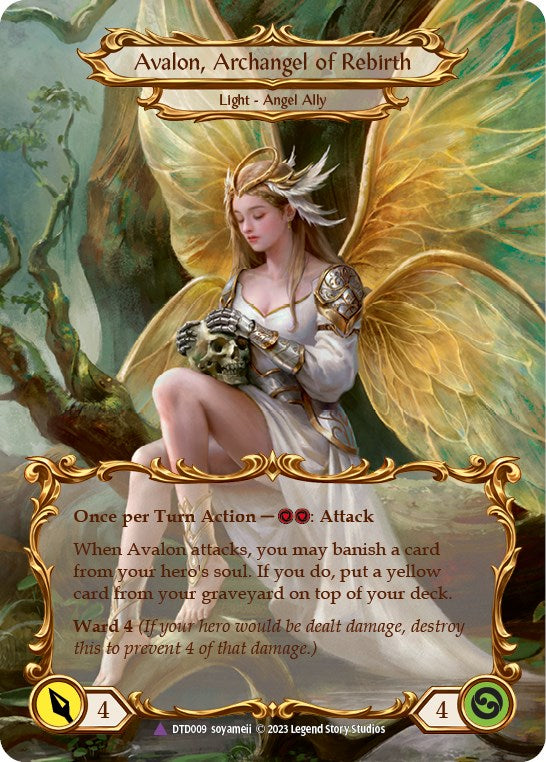 Figment of Rebirth // Avalon, Archangel of Rebirth (Marvel) [DTD009] [Dusk till Dawn] Cold Foil