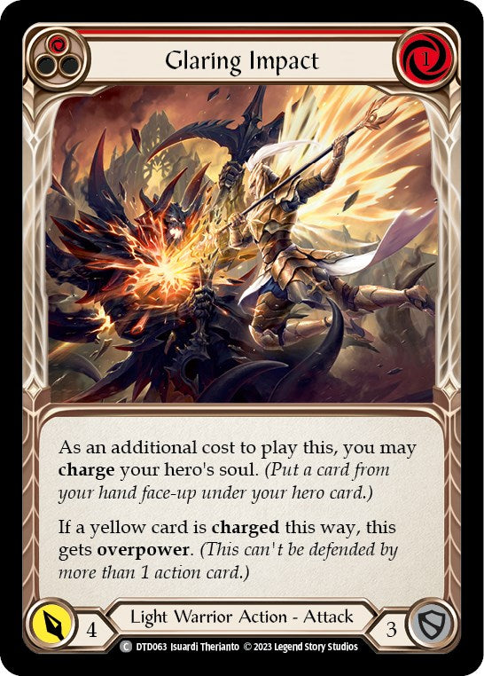 Glaring Impact (Red) [DTD063] [Dusk till Dawn] Rainbow Foil