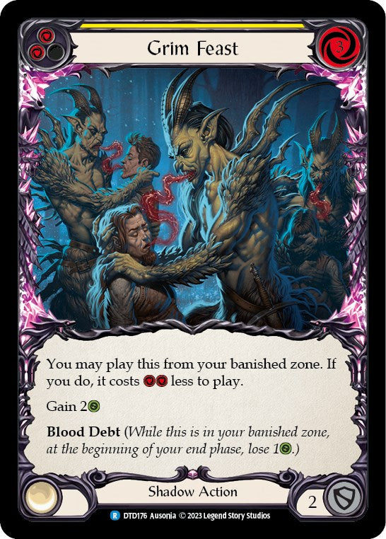 Grim Feast (Yellow) [DTD176] [Dusk till Dawn] Rainbow Foil