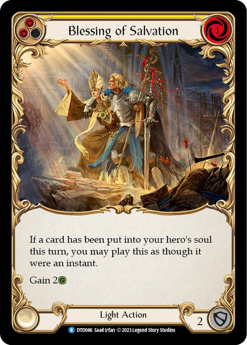 Blessing of Salvation (Yellow) [DTD086] [Dusk till Dawn] Rainbow Foil