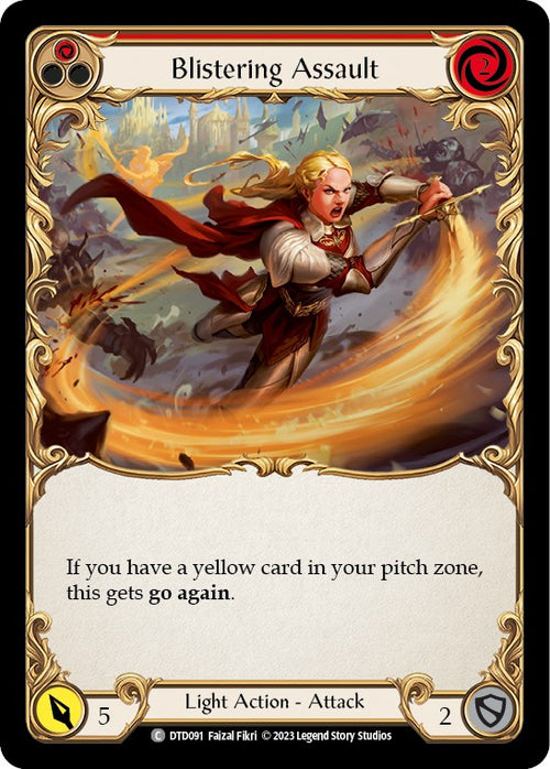 Blistering Assault (Red) [DTD091] [Dusk till Dawn] Rainbow Foil