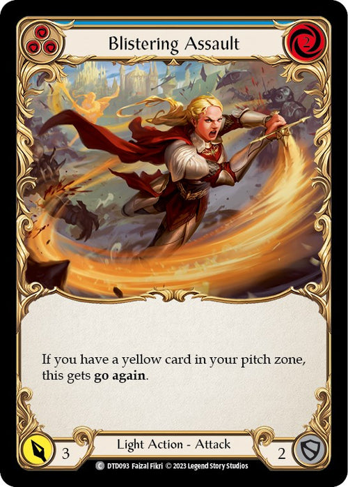 Blistering Assault (Blue) [DTD093] [Dusk till Dawn] Rainbow Foil