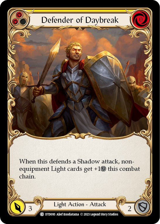 Defender of Daybreak (Yellow) [DTD095] [Dusk till Dawn]