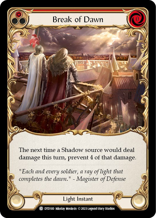 Break of Dawn (Red) [DTD100] [Dusk till Dawn] Rainbow Foil