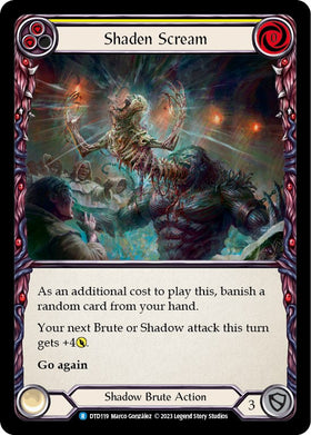 Shaden Scream (Yellow) [DTD119] [Dusk till Dawn] Rainbow Foil