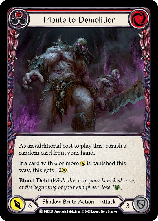 Tribute to Demolition (Red) [DTD127] [Dusk till Dawn] Rainbow Foil