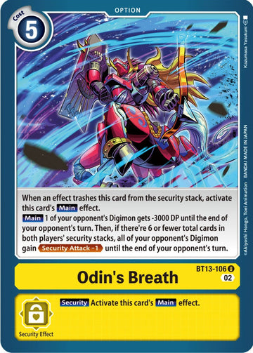 Odin's Breath [BT13-106] [Versus Royal Knights]