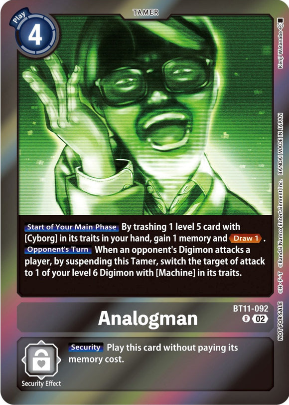 Analogman (Event Pack 5) [BT11-092 R] [Dimensional Phase] Foil