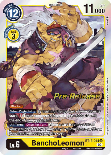 BanchoLeomon [BT13-044 R] [Versus Royal Knights Pre-Release Cards] Foil