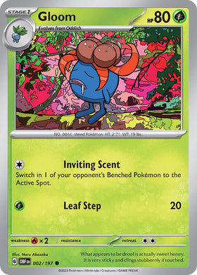 Gloom [002/197] [Obsidian Flames] Reverse Holofoil