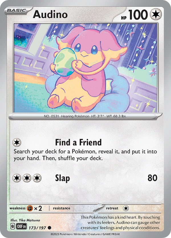 Audino [173/197] [Obsidian Flames] Reverse Holofoil
