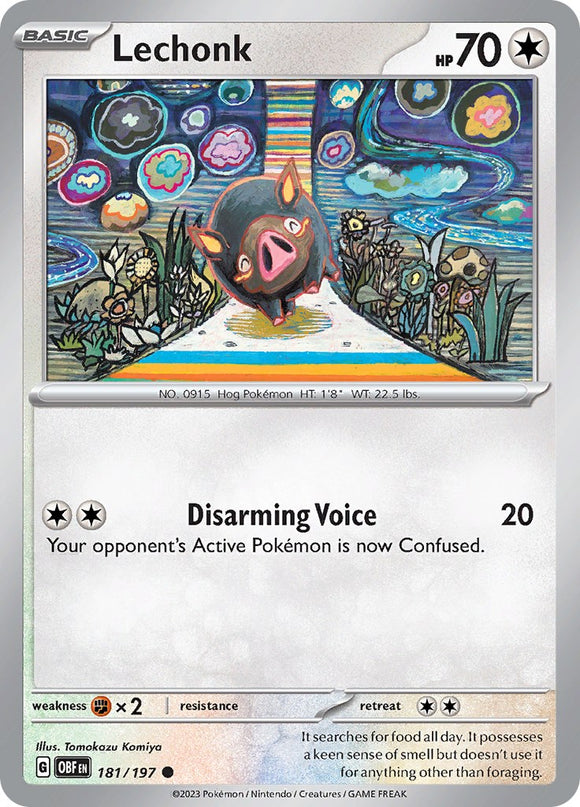 Lechonk [181/197] [Obsidian Flames] Reverse Holofoil