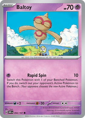 Baltoy [094/197] [Obsidian Flames]