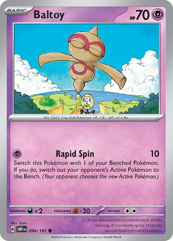 Baltoy [094/197] [Obsidian Flames]