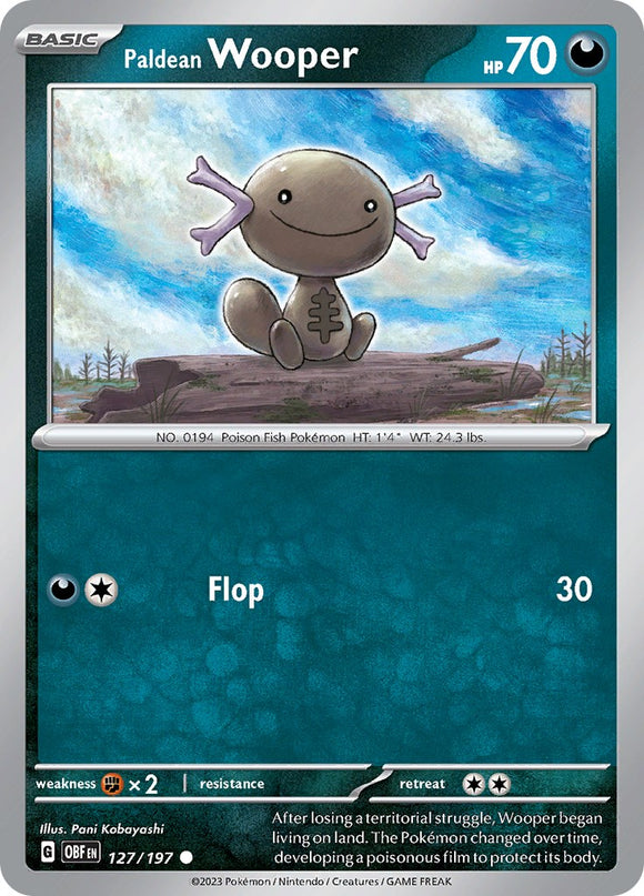 Paldean Wooper [127/197] [Obsidian Flames] Reverse Holofoil