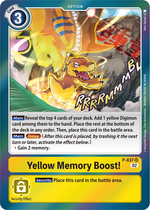 Yellow Memory Boost! (Resurgence Booster Reprint) [P-037] [Resurgence Booster] Foil