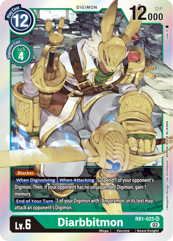 Diarbbitmon [RB1-025] [Resurgence Booster] Foil