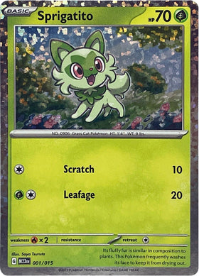 Sprigatito [001/015] [McDonald's Promos 2023] Holofoil