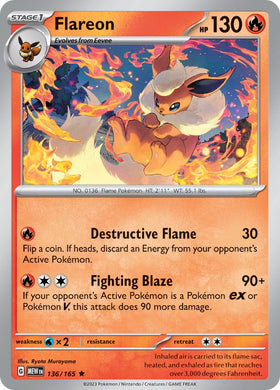 Flareon [136/165] [Scarlet & Violet 151] Reverse Holofoil