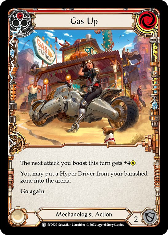 Gas Up (Red) [EVO222] [Bright Lights] Rainbow Foil