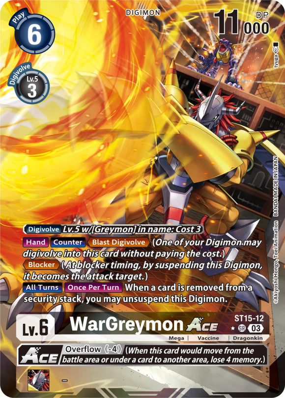 WarGreymon ACE (Alternate Art) [ST15-12] [Starter Deck 15: Dragon of Courage] Foil