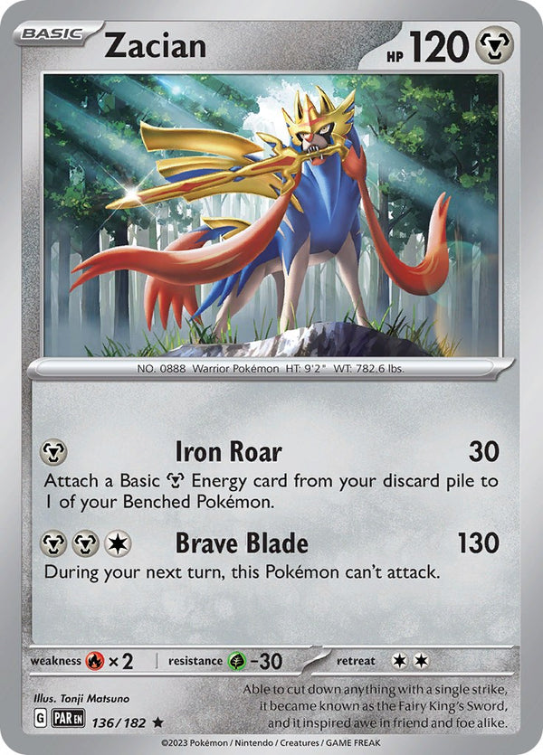 Zacian [136/182] [Paradox Rift] Reverse Holofoil
