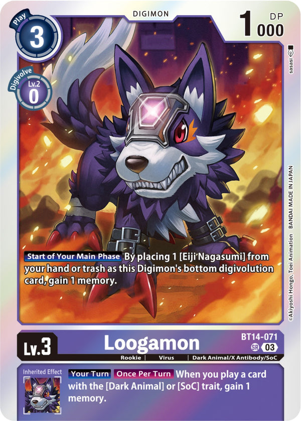 Loogamon [BT14-071] [Blast Ace] Foil