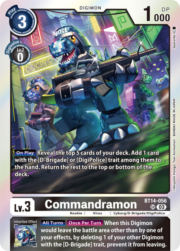 Commandramon [BT14-056] [Blast Ace] Foil