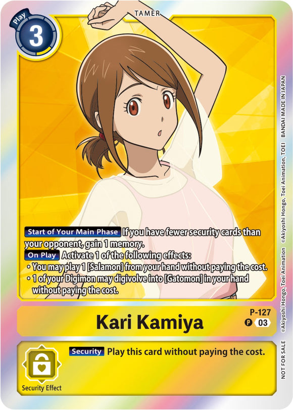 Kari Kamiya (Tamer Party Pack -The Beginning- Ver. 2.0) [P-127] [Digimon Promotion Cards] Foil