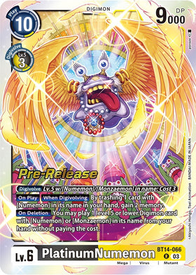 PlatinumNumemon [BT14-066] [Blast Ace Pre-Release Cards] Foil