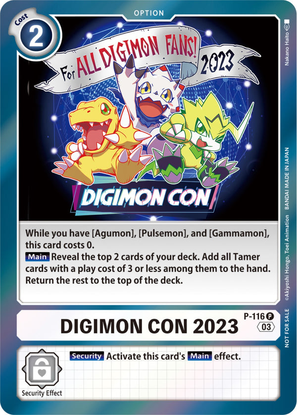 Digimon Con 2023 (Official Tournament Pack Vol.11) [P-116] [Digimon Promotion Cards] Foil