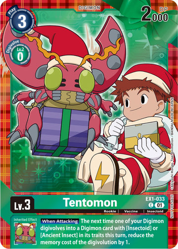 Tentomon (Winter Holiday 2023) [EX1-033] [Classic Collection] Foil