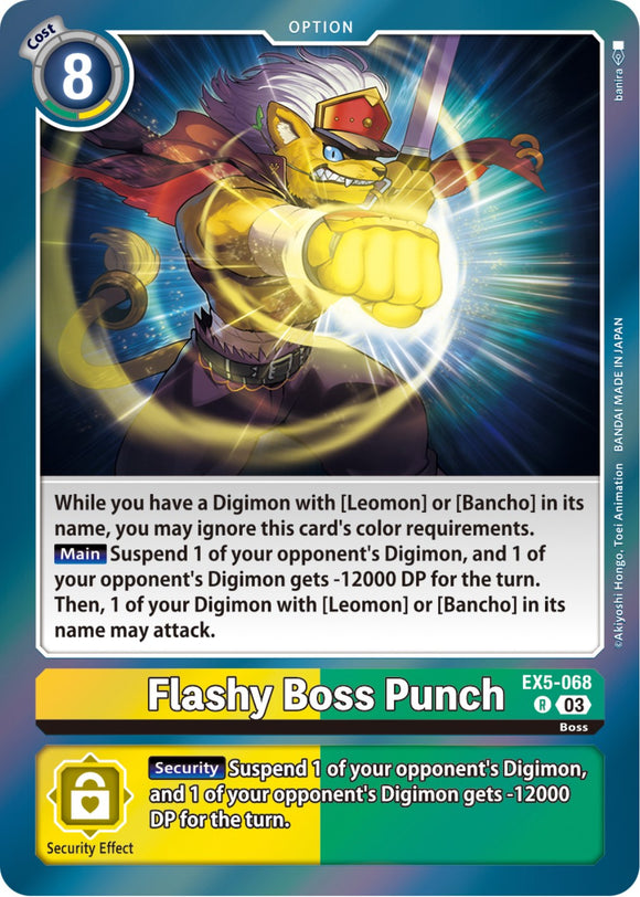 Flashy Boss Punch [EX5-068] [Animal Colosseum] Foil