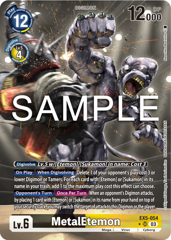 MetalEtemon (Alternate Art) [EX5-054] [Animal Colosseum] Foil
